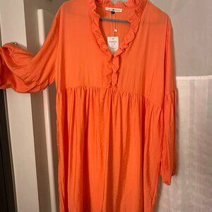 Ruffled Blouson Dress/Tunic
